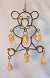 Wrought Iron Bear Wind Chime