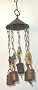 Wrought Iron Round with Beads Wind Chime