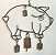 Wrought Iron Piggy Wind Chime