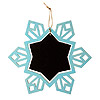 Snowflake Christmas Ornament with Chalkboard - Blue - Christmas Snowflakes - Snowflake Decorations