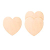 Heart Shaped Wooden Cutouts - Unfinished - Small Wooden Cutouts wood - 