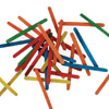 Mini Wooden Craft Sticks (Popsicle sticks) - Colored - Popsicle Sticks - Craft Sticks - 