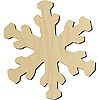 Wooden Snowflake Cut Out - Unfinished - Christmas Snowflakes - Snowflake Decorations - 