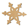 Wooden Snowflake Cut Out - Unfinished - Christmas Snowflakes - Snowflake Decorations