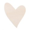 Simple Wood Shape - Funky Heart - Natural - Wood Cutout - Heart