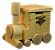 Unfinished Wooden Train Hinged Box - Unfinished - Train Box