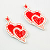 Valentine Heart and Arrow Cutout - Red - Small Valentine Heart Cutouts - 