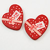 Valentine Heart Cutout - Red - Small Wooden Heart Cutouts - 