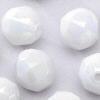 8mm AB Faceted Beads - White Op - Faceted Beads - AB Faceted Beads