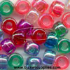 Transparent Aurora Borealis Pony Beads - AB Pony Beads - TR