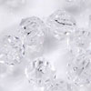 Faceted Beads - 4mm Beads - Faceted Plastic Beads - Crystal - 4mm Faceted Beads - Acrylic Faceted Beads