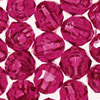 6mm Beads - Faceted Beads - Fuchsia - Facet Beads - 6mm Fishing Beads