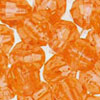 Faceted Beads - Orange - 8mm Faceted Acrylic Beads - Plastic Faceted Beads - 8mm Faceted Beads