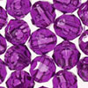 6mm Beads - Faceted Beads - Dk Amethyst Tr - Facet Beads - 6mm Fishing Beads