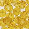 Faceted Beads - 4mm Beads - Faceted Plastic Beads - Sun Gold ( Topaz ) - 4mm Faceted Beads - Acrylic Faceted Beads