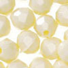 Faceted Beads - Ivory Op - 8mm Faceted Acrylic Beads - Plastic Faceted Beads - 8mm Faceted Beads