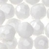 Faceted Beads - 4mm Beads - Faceted Plastic Beads - White - 4mm Faceted Beads - Acrylic Faceted Beads