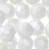 6mm Beads - Faceted Beads - White Op - Facet Beads - 6mm Fishing Beads