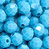 6mm Beads - Faceted Beads - Baby Blue Op - Facet Beads - 6mm Fishing Beads