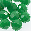 Faceted Beads - 10mm Beads - Facet Beads - Green - Faceted Plastic Beads - Acrylic Faceted Beads - 10mm Faceted Beads