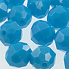 Faceted Beads - 4mm Beads - Faceted Plastic Beads - Turquoise - 4mm Faceted Beads - Acrylic Faceted Beads