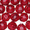 Faceted Beads - 4mm Beads - Faceted Plastic Beads - Dk Ruby Tr - 4mm Faceted Beads - Acrylic Faceted Beads