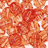 Faceted Beads - 10mm Beads - Facet Beads - Tangerine - Faceted Plastic Beads - Acrylic Faceted Beads - 10mm Faceted Beads