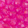 Faceted Beads - 4mm Beads - Faceted Plastic Beads - Hot Pink Tr - 4mm Faceted Beads - Acrylic Faceted Beads