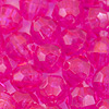 6mm Beads - Faceted Beads - Hot Pink - Facet Beads - 6mm Fishing Beads