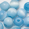 Round Glass Cat Eye Beads - Turquoise - Glass Beads - Tiger Eye Beads