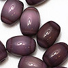 Oval Glass Cat Eye Beads - Dk Plum - Glass Beads - Tiger Eye Beads