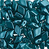 DiamonDuo Beads - Diamond Shaped Beads - Pastel Blue Zircon - DiamonDuo - Two Hole Diamond Beads