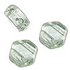 Two Hole Beads - 2 Hole Beads - Honeycomb Beads - Green Luster - 2 Hole Slider Beads - Double Hole Beads - 2 Hole Honeycomb Beads