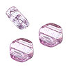 Two Hole Beads - 2 Hole Beads - Honeycomb Beads - Lumi Amethyst - 2 Hole Slider Beads - Double Hole Beads - 2 Hole Honeycomb Beads