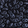 SuperDuo Beads - Twin Beads - Metalic Suede Dark Blue - Super Duo - Two Hole Beads - 2 Hole Beads - Duo Beads - Super Duo Beads