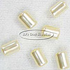 Pearl Glass Tube Beads - Ivory - Glass Beads - Tube Beads - Pearl Beads