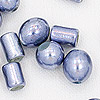 Glass Beads Metallic Mix - Pewter - Glass Beads