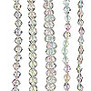 Glass AB Beads - Clear Ab - AB Pearl Beads - Round Beads - Glass Beads