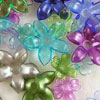 Flower Bead Mix - Assorted Colors - Frosted Flowers
