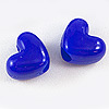 Pony Heart Beads - Heart Shaped Beads - Royal Blue Op - Heart Beads - Heart Pony Beads - Pony Bead Hearts