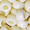 Pony Beads - Opaque - Ivory - Craft Beads - Hair beads - Plastic Beads - Plastic Pony Beads - Opaque Pony Beads