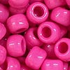 Pony Beads - Opaque - Hot Pink - Craft Beads - Hair beads - Plastic Beads - Plastic Pony Beads - Opaque Pony Beads