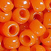 Pony Beads - Opaque - Orange - Pony Beads Bulk - Craft Beads - Hair beads - Plastic Beads - Plastic Pony Beads - Opaque Pony Beads