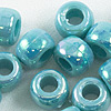 AB Pony Beads - Aqua Op - AB Beads - Opaque Pony Beads - AB Pony Beads