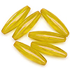 Spaghetti Beads - Acid Yellow - Plastic Spaghetti Beads - Rice Beads