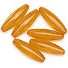 Spaghetti Beads - Sun Gold Tr - Plastic Spaghetti Beads - Rice Beads - 