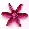 Starflake Beads - Sunburst Beads - Fuchsia - 18mm Starflake Beads - Sunburst Beads - Starburst Beads - Ferris Wheel Beads - Paddlewheel Beads