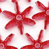 Starflake Beads - Sunburst Beads - Xmas Red - 10mm Starflake Beads - Sunburst Beads - Starburst Beads - Paddle Wheel Beads - Ferris Wheel Beads