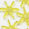 Starflake Beads - Acid Yellow <br>dk Yellow - 25mm Starflake Beads - Sunburst Beads - Starburst Beads - Ferris Wheel Beads - Paddlewheel Beads