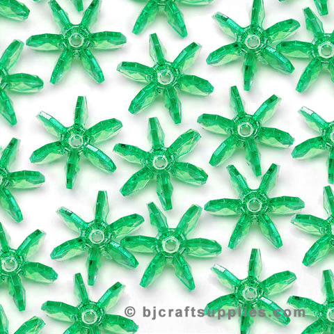 18mm Sunburst Beads - 18mm Starflake Beads